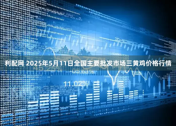 利配网 2025年5月11日全国主要批发市场三黄鸡价格行情