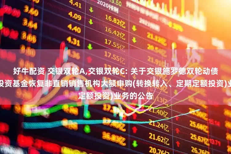 好牛配资 交银双轮A,交银双轮C: 关于交银施罗德双轮动债券型证券投资基金恢复非直销销售机构大额申购(转换转入、定期定额投资)业务的公告